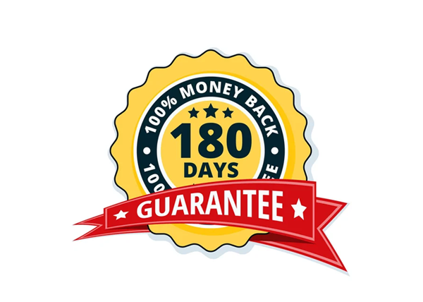Joint Genesis Money Back Guarantee badge - risk-free joint support supplement purchase
